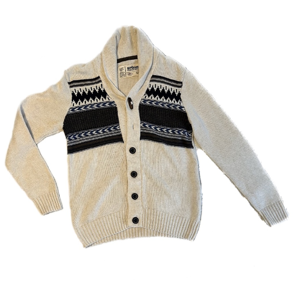 Big Lebowski The Dude Type Sweater Button Up Cardigan